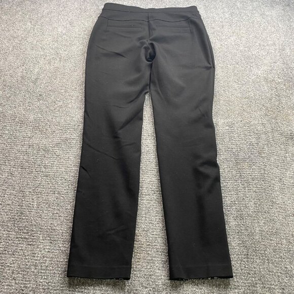 Chico's‎ So Slimming Pants Womens 00 XS Slim Leg Black & Lace Pattern - Picture 5 of 15